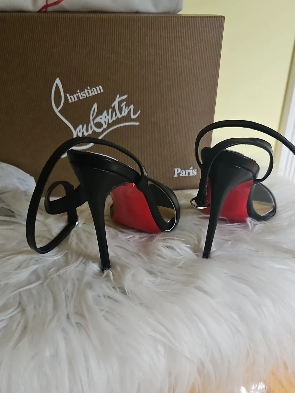 BRAND NEW Black Open-Toe Ankle-Strap Heels